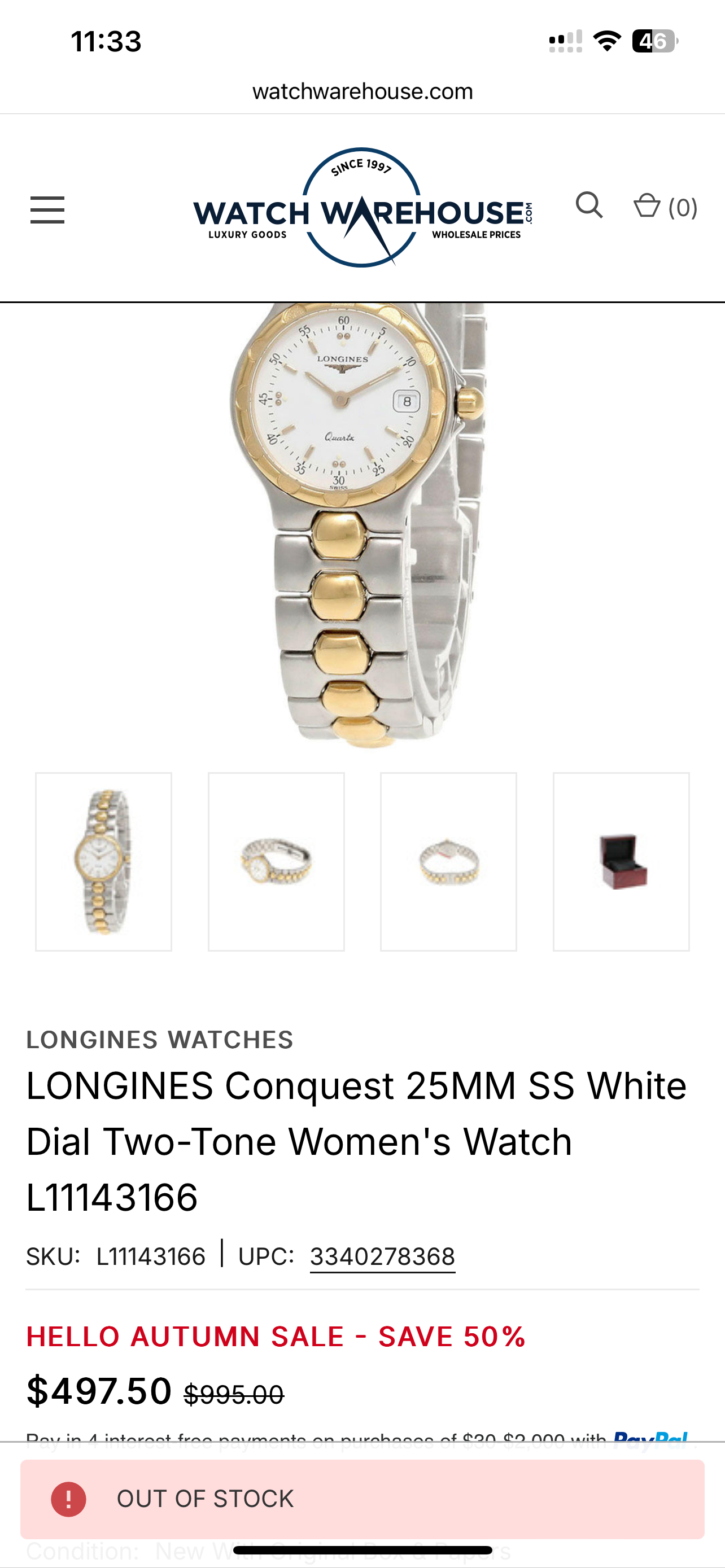 LONGINES - LADIES - L1.114.3