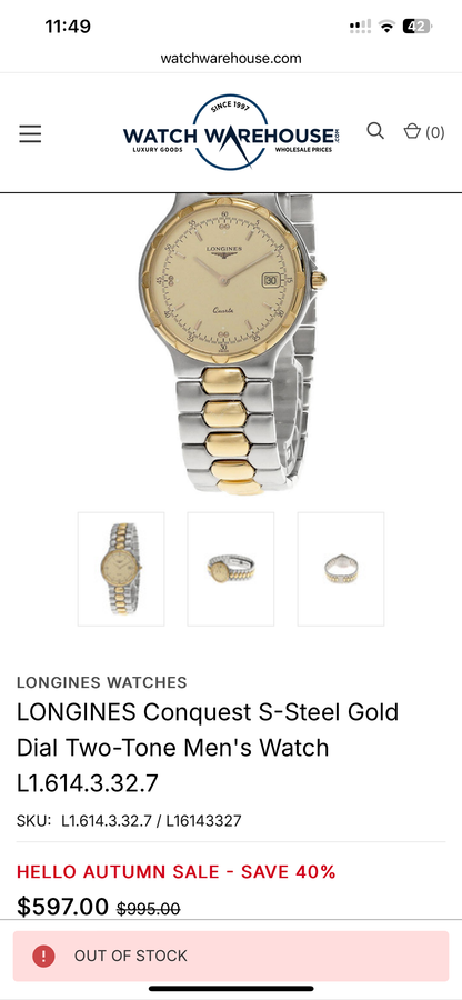 LONGINES CONQUEST - MEN  - L1.614.3