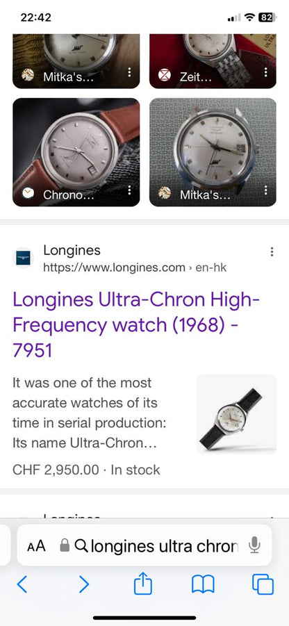 LONGINES ULTRA CHROM HIGH FREQUENCY