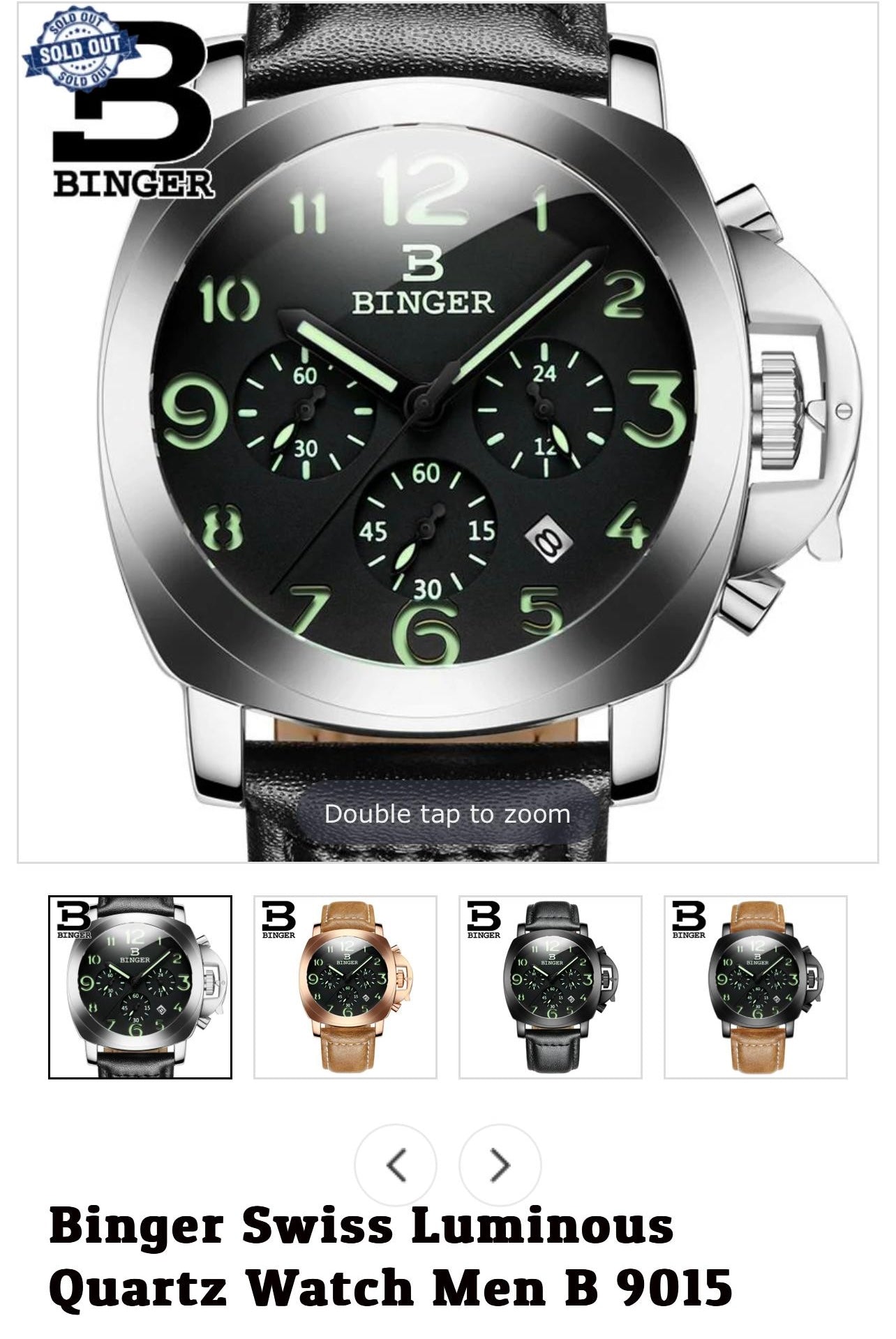 BINGER CHRONOGRAPH QUARTZ-B9015G